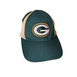 Reebok Green Bay Packers Cap Green White Gold G Logo
